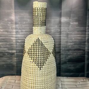 Hand made seagrass vase